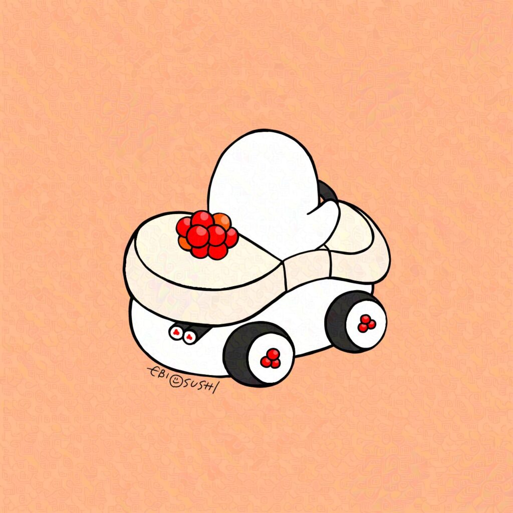 ほたてカー（おすしのシャリ生活）